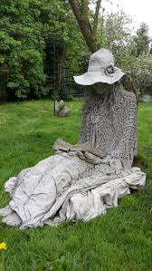 Selbstgemachte Betonfigur Hausgemachte Konkrete Figur Garden Art Sculptures Cement Garden Art Sculptures Garden Figures Sculpture