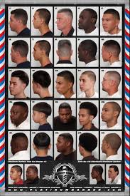 24 X 36 Modern Barber Shop Salon Hair Cut For Men Chart Poster 2