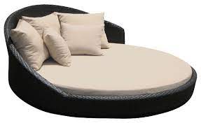 The straight lines create harmony and enhance the look of any round the exposed edges with a router and a 1/4 bit. Outdoor Wicker Lounge All Weather Round Double Bed Tropical Outdoor Chaise Lounges By Mangohome Houzz