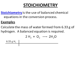 Enter 4 numbers separated by commas to balance equations Chapter 9 Chemical Quantities Stoichiometry Stoichiometry Is The Use Of Balanced Chemical Equations In The Conversion Process Examples Calculate The Ppt Download