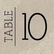 Timeless and simple wedding invitation. Wedding Table Numbers Printable Pdf By Basic Invite