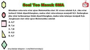 Maybe you would like to learn more about one of these? Soal Tes Masuk Sma Ipa 2021 2022 3 Youtube