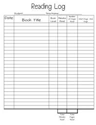 Daily Reading Log Daily Reading Log Reading Logs Reading Log Printable