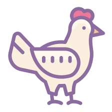 Chicken Icons In Cute Color Style For Graphic Design And User Interfaces In 2021 Free Icons Png Chicken Icon Free Icons