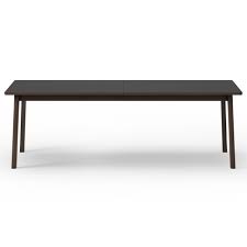 Set a generous table with our gorgeous dining room furniture, whether you're entertaining family and friends or enjoying a quiet meal at home. Ana Extendable Dining Table Black Laminate Top Smoked Oak Rouse Home