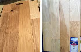 Installing floors before cabinets by installing the floor first there will be no need for using trim moldings against toe kicks unless the floor itself is far out of whack. Kitchen Renovation Installing Engineered Wood Floors The Emerging Home