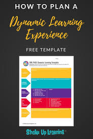 How To Plan A Dynamic Learning Experience Free Template Learning Template Lesson Plan Template Free Technology Lesson