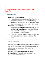 Image result for Non-Stress Test