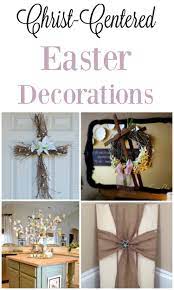 Make a he is risen centerpiece with wooden crosses to display at home or church. Christ Centered Easter Decorations Elizabeth Clare