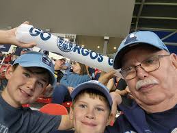 Grandson attends first football game