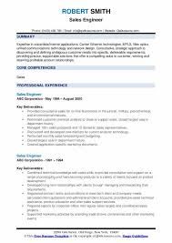 Sales Engineer Resume Samples Qwikresume