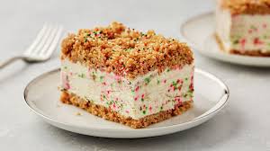 White fruit cake on a red napkin. 15 Of The Best Christmas Cakes Tablespoon Com