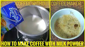 This coffee is commonly made using whole milk; How To Make Coffee With Milk Powder Make Perfect Coffee At Home Recipe For Homemade Coffee Youtube