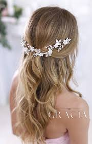 Nicht nur ohrringe, ketten und armreifen, sondern auch haarschmuck wie diademe, haarnadeln. Kristall Stirnband Braut Haar Blumen Hochzeit Haarreif Hochzeit Stirnband Hochzeit Kopfschmuc Hair Jewelry Wedding Bridal Hair Jewelry Bridal Hair Flowers