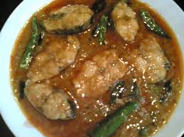 andhra chepa pulusu fish cooked in