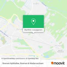 Wie komme ich zu der Bremen Apfelallee mit dem Bus, der Bahn, der  Straßenbahn oder der Metro?