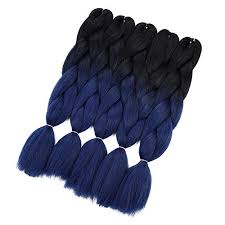 Free shipping on orders over $25 shipped by amazon. Crochet Braids Ombre Jumbo Braiding Hair Extensions Synthetic Yaki Straight 5 Pieces 2 Tone Black Blue Ink Walmart Canada
