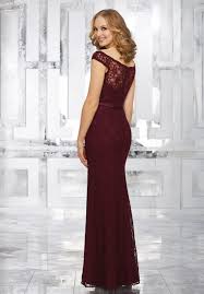 Lace Bridesmaids Dress With Matching Satin Tie Sash Morilee Mori Lee Bridesmaid Dresses Lace Bridesmaid Dresses Purple Bridesmaid Dresses