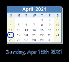 April 2021 calendar in microsoft word format. April 2021 Calendar With Holidays United States