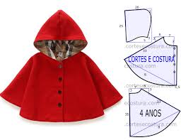 Chapeuzinho Vermelho Como Fazer Capa Com Capuz Passo A Passo Pin Em Corte E Costura
