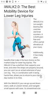 Pin By Kathy Kerk On Pttd Leg Injury Knee Scooter Lower Leg