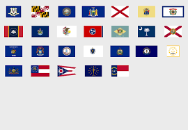 Nylon state flags are made in the us by valley forge flag company. The U S State Flags East Of The Mississippi Flag Quiz Game
