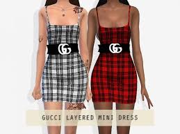 Special thanks to all the cc creators, scene builders & my . The Sims 4 Gucci Layered Mini Dress Sims 4 Clothing Sims 4 Dresses Sims 4