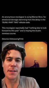 I swear I didn’t sue Warner Bros. over the DUNE: Part Two delay 🙄 . . . .  . #dune #dunepart2 #dunemovie #duneparttwo #greenscreen