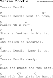 Childrens Songs And Nursery Rhymes Lyrics With Chords For Guitar Banjo Etc For Song Yankee Doodle Ukulele Chords Songs Ukulele Songs Children Songs Lyrics
