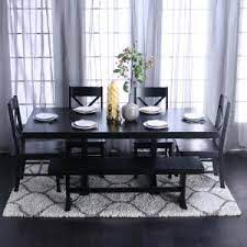 Product title dining room set with a dining table and kitchen chai. William S Home Furnishing Siobhan Ii Dark Gray Table Set Cm3872dg T 7pc The Home Depot