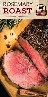 Fresh Rosemary Thyme And Garlic Add Loads Of Flavor To A Ribeye Roast In This Rosemary Ribeye Ro Holiday Roast Beef Recipes Certified Angus Beef Ribeye Roast