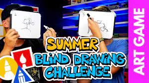 Mattel and the national federation of the blind have partnered together to create a braille edition of uno®, the iconic family card game. Art Game Summer Blind Drawing Challenge Art For Kids Hub