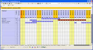 Attendance Tracker Excel January Vacation Planner Planner Template Vacation Planner Template