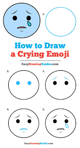 How To Draw A Crying Emoji Really Easy Drawing Tutorial Drawing Tutorial Easy Crying Emoji Drawing Lessons For Kids