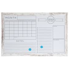 White Dry Erase Monthly Organizer Board With Wood Frame 23 X 35 Hobby Lobby 895235 In 2020 Organization Board Dry Erase Board Calendar Monthly Organization