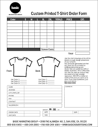 Free T Shirt Order Form Template Download Order Form Template Order Form Template Free T Shirt Design Template