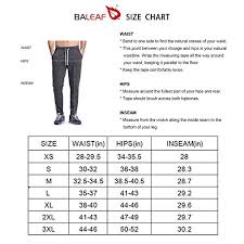 Baleaf Mens Athletic Running Pants Jogging Track Sweatpants Tapered Leg Black Size M