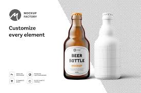 Steinie Beer Bottle Mockup In 2020 Bottle Mockup Beer Bottle Beer