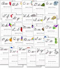 Alphabet handwriting practice sheets writing worksheets printable. A Z Cursive Handwriting Worksheets Confessions Of A Homeschooler