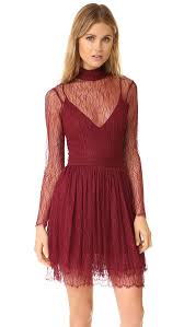 Cheap Nicholas Filigree Lace Long Sleeve Mini Dress Sale