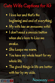 The peanut butter to my jelly. Wife Captions 50 Best Cute Romantic Messages Love Captions For Wife