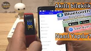 Akilli Bileklik Telefon Baglantisi Ve Saat Ayari Nasil Yapilir Id115 M3 Youtube