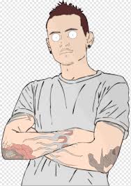 Excellent drawing of chester bennington! Chester Bennington Cartoon Drawing Comics Chester Comics White Child Png Pngwing