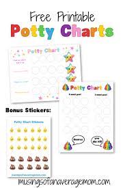 Free printable kids potty chart. Musings Of An Average Mom Free Printable Potty Training Charts