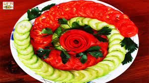Make delicious chopped salads anywhere you go with this set! Beautiful Tomato Flower Cucumber Slicing Cilantro Decoration Tutorials Youtube