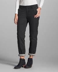Women S Stretch Legend Wash Flannel Lined Pants Boyfriend Pants For Women Flannel Women Pants