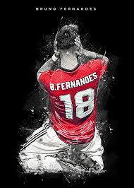 Bruno fernandes fifa 21 is 25 years old and has 4* skills and 4* weakfoot, and is right footed. Bruno Fernandes Poster Print By Creativedy Stuff Displate Manchester United Wallpaper Manchester United Team Manchester United Logo