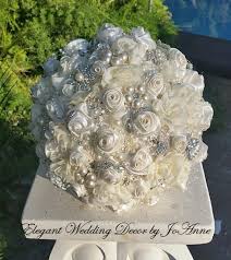 Quality customer service · premium wholesale flowers Off White Silk Flower Bridal Bouquet Gold Jeweled Wedding Bouquet Off White And Gold Bridal Brooch Bouquet Custom Bouquet Deposit Only Accessories Bouquets Corsages Bgc Sedahotels Com