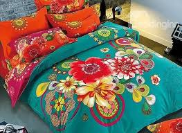 magnificent big flowers design 100 cotton 4 piece duvet cover sets duvet cover sets bedding sets luxury bedding sets