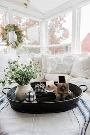 A Farmhouse Style Coffee Table In The Sunroom Farmhouse Coffee Table Decor Coffee Table Farmhouse Farmhouse Style Coffee Table